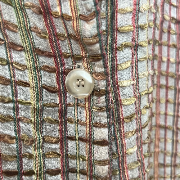 Woven fall color button down size medium - Picture 3 of 3